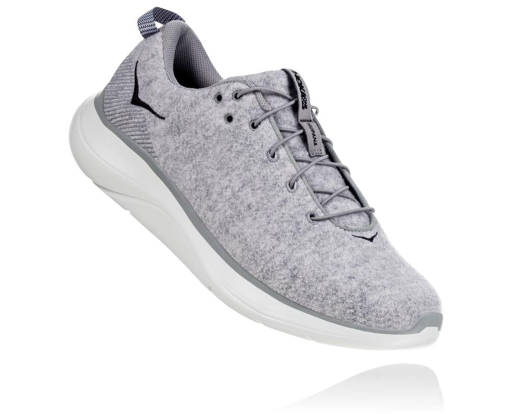 Hoka One One Hupana Flow Wool Moški Usposabljanje Čevlji Siva SI-713495X